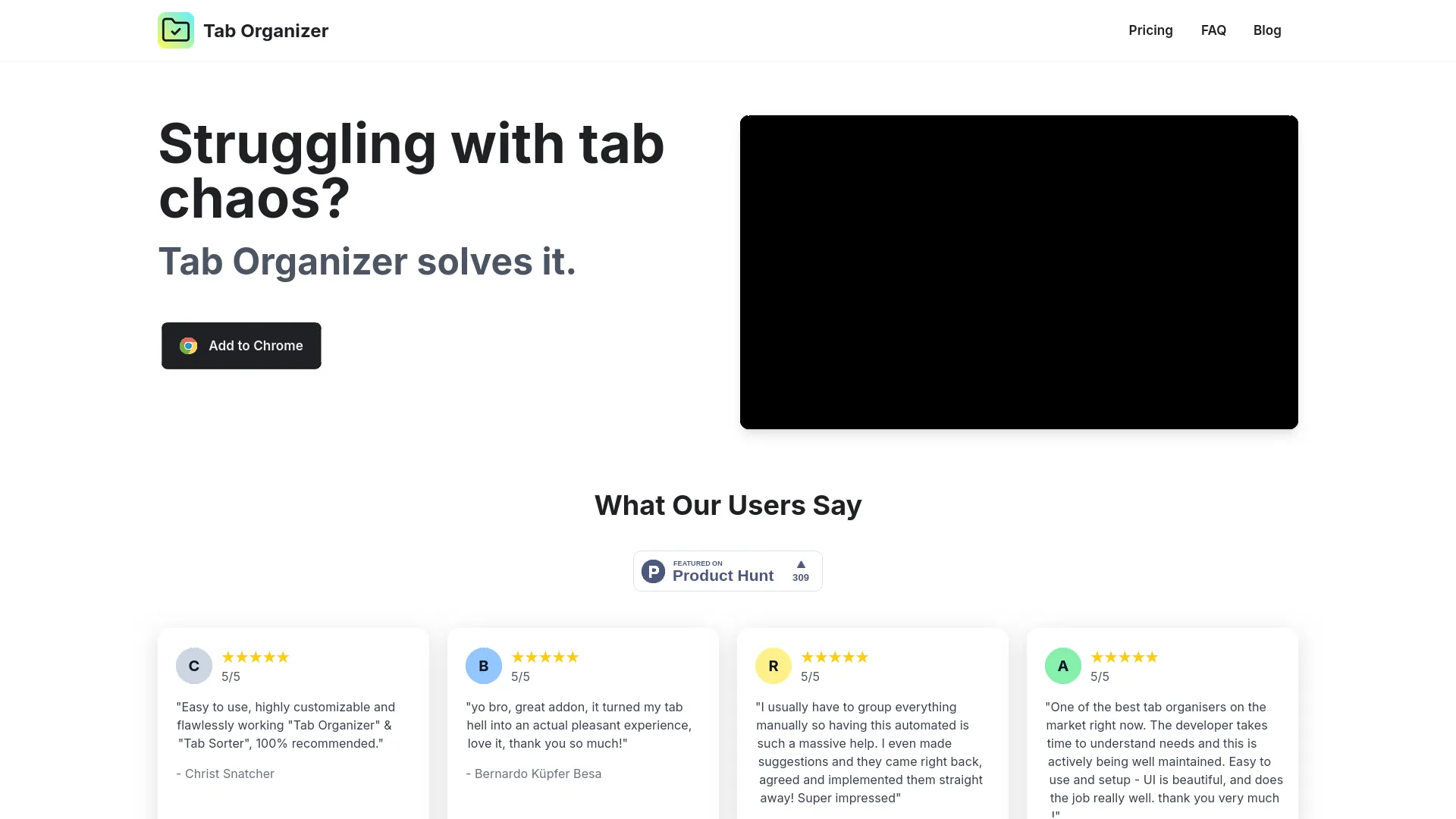 Tab Organizer — preview screenshot