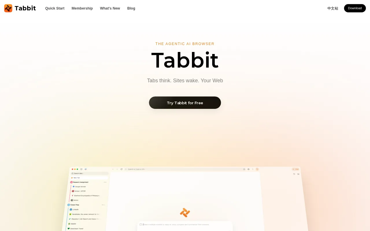 Tabbit AI — preview screenshot
