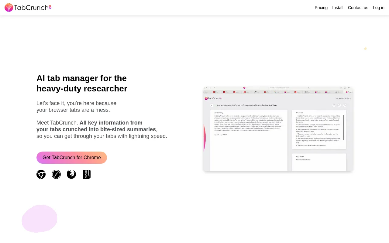TabCrunch — preview screenshot