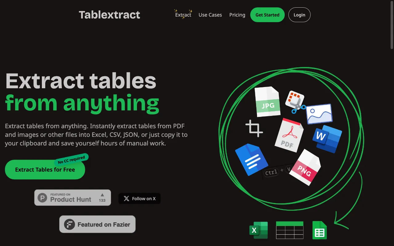 Tablextract — preview screenshot