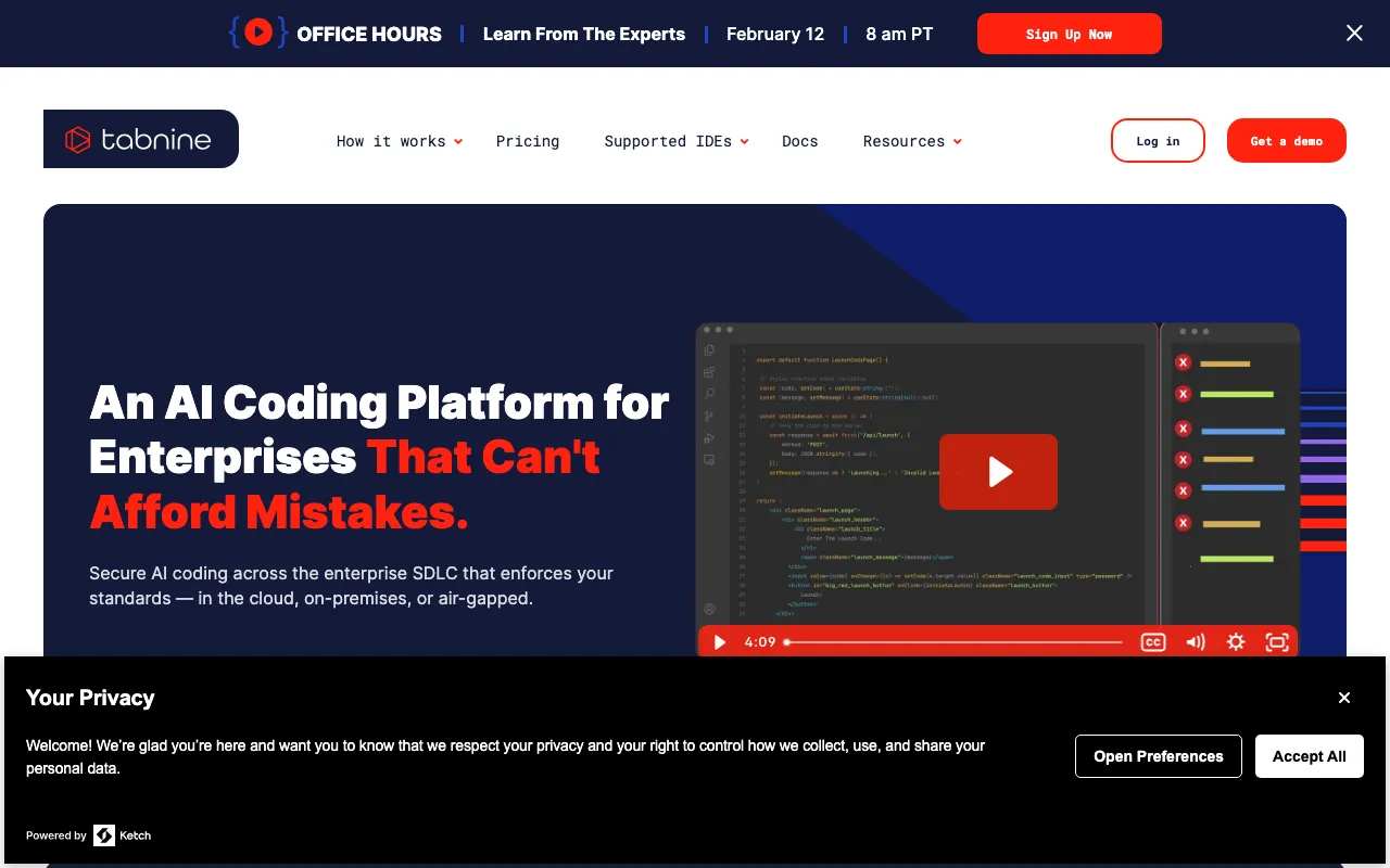 Tabnine — preview screenshot