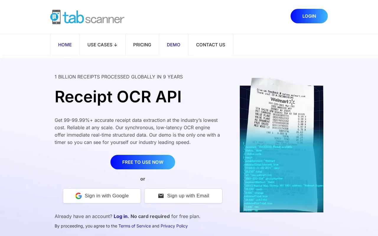 Tabscanner — preview screenshot