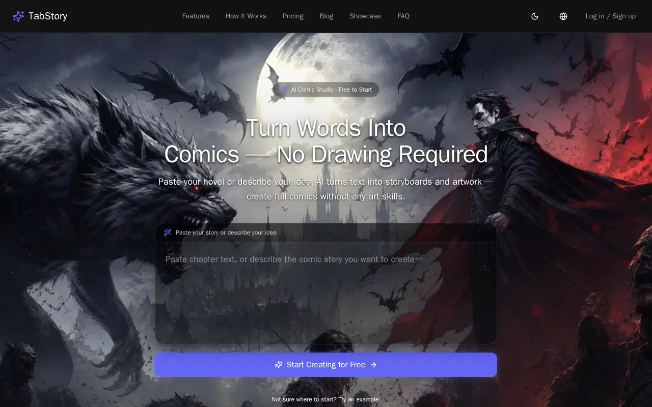 TabStory — preview screenshot