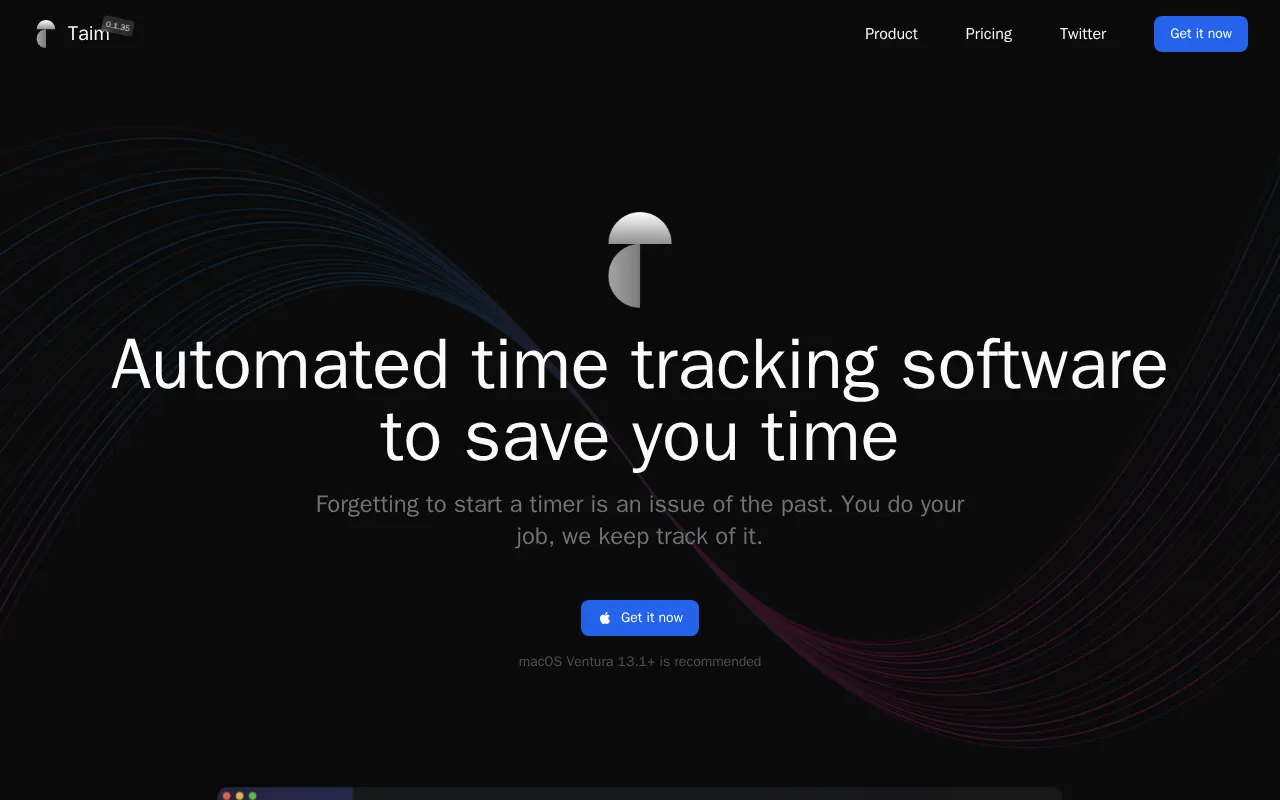 Taim — preview screenshot