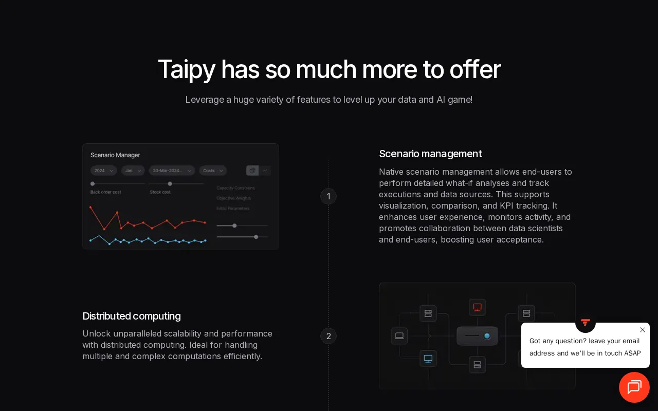 Taipy — pricing page