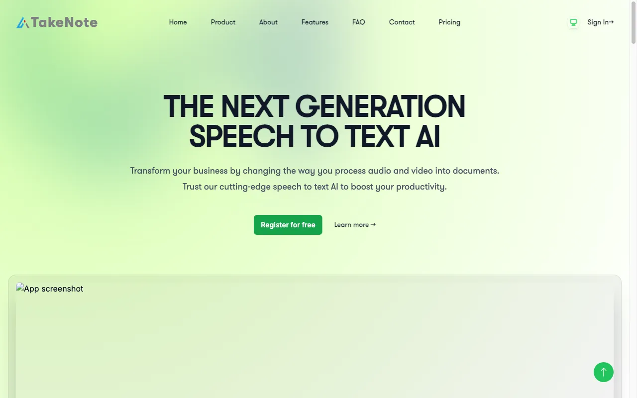 TakeNote — preview screenshot