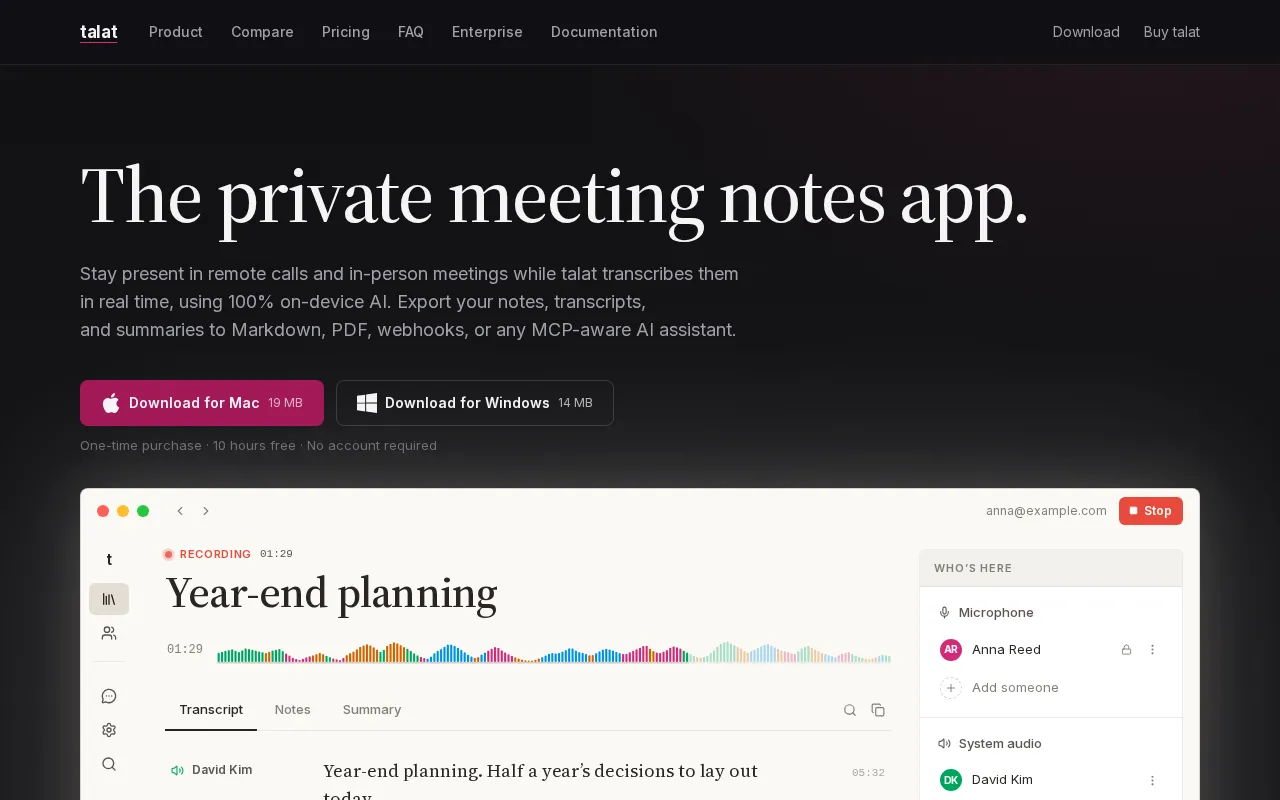 talat — preview screenshot