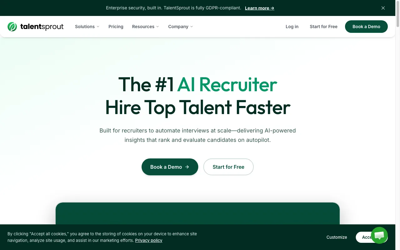 TalentSprout.ai — preview screenshot