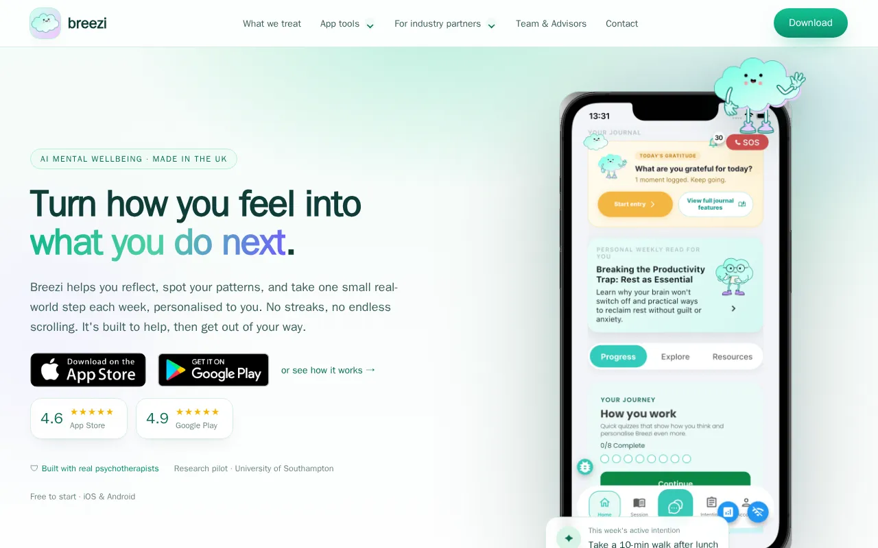 Talk to Breezi — preview screenshot