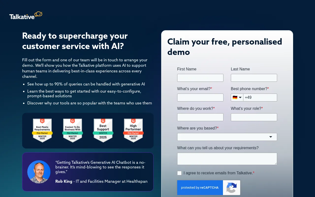 Talkative — pricing page