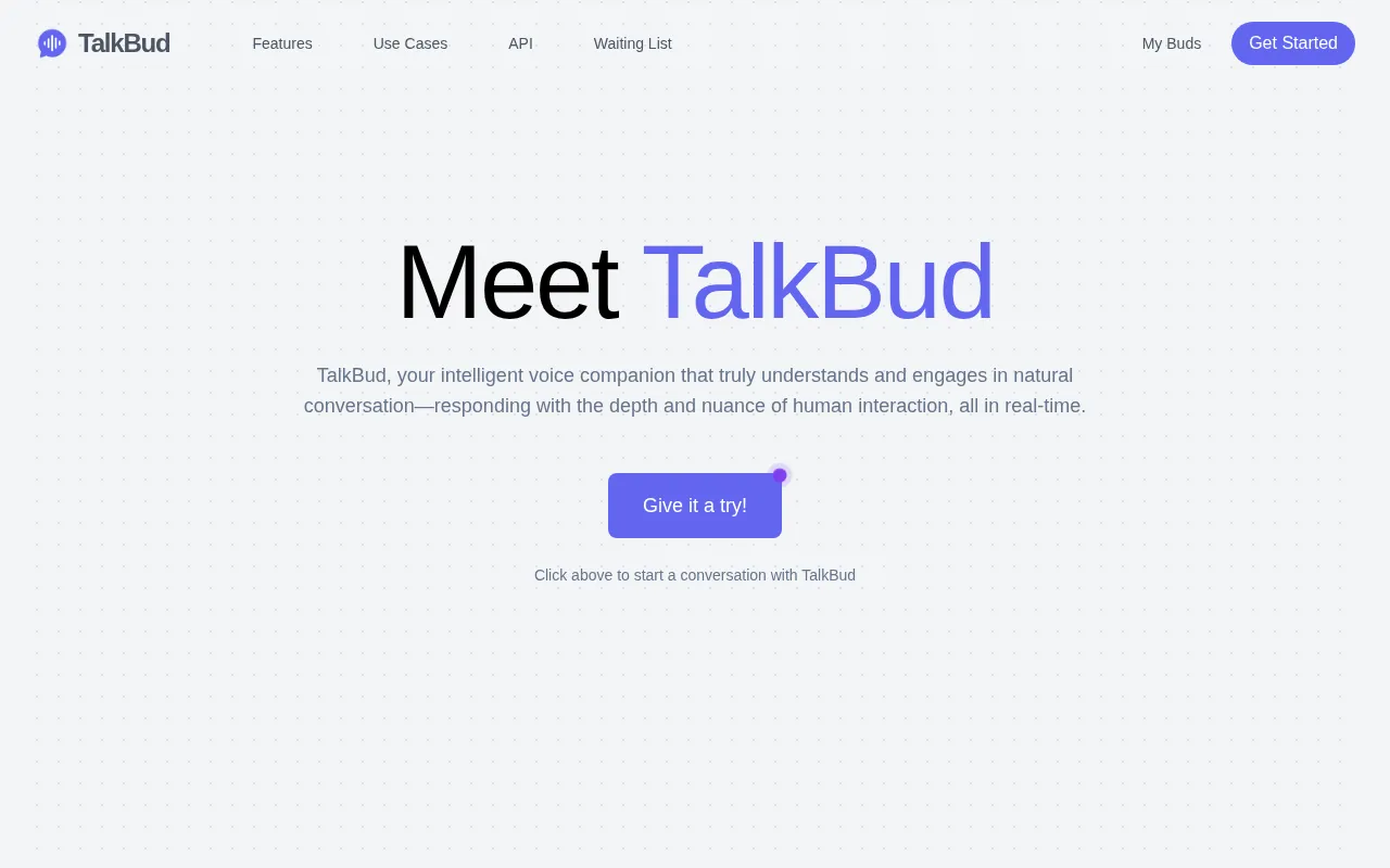 TalkBud — preview screenshot