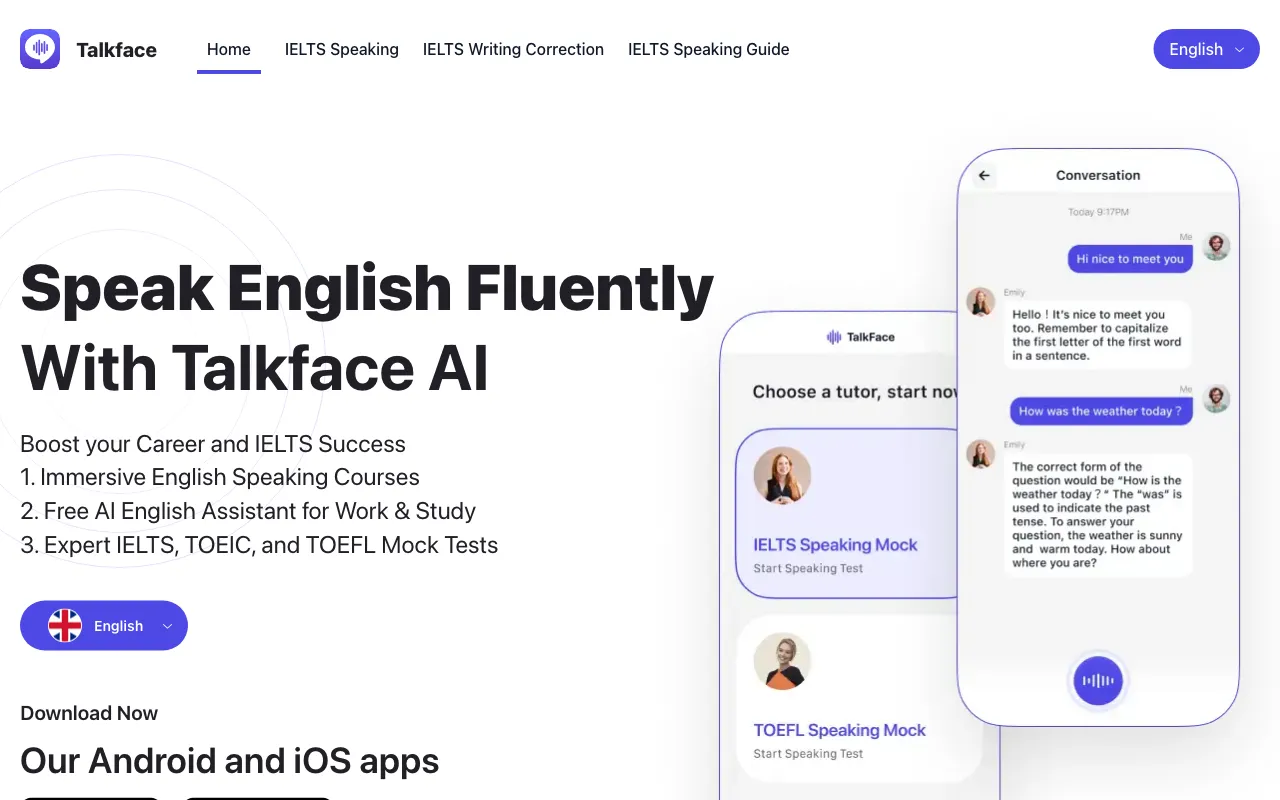 Talkface.AI — preview screenshot