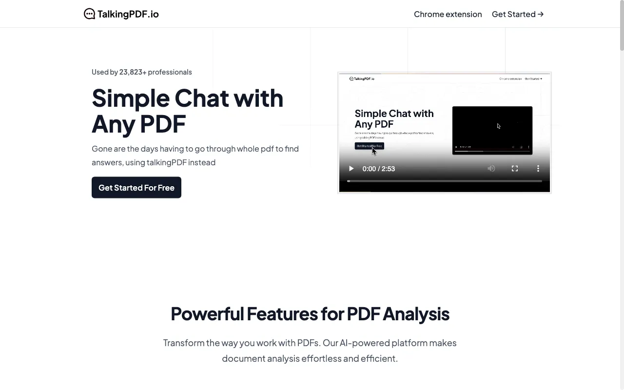 TalkingPdf.io — preview screenshot