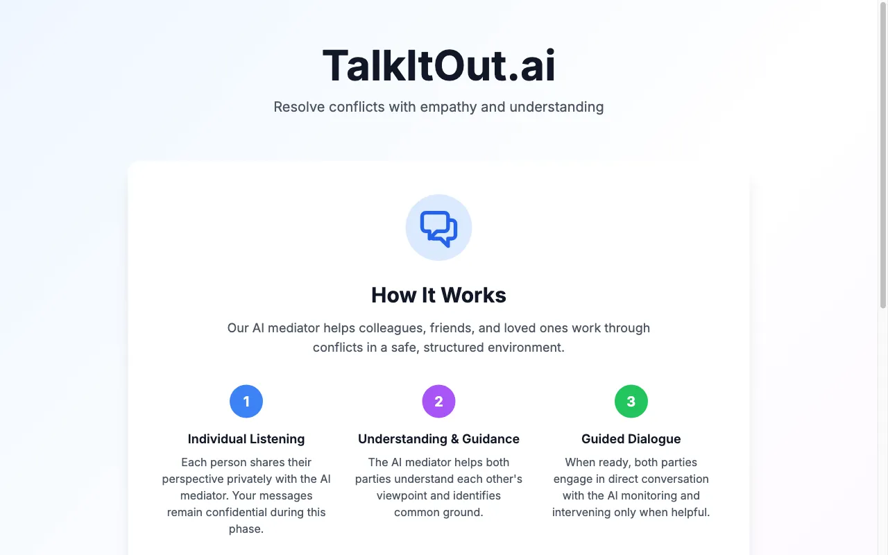 Talkitout — preview screenshot