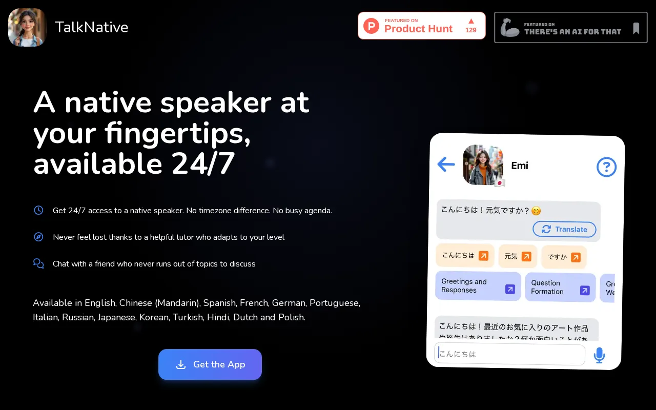 TalkNative — preview screenshot