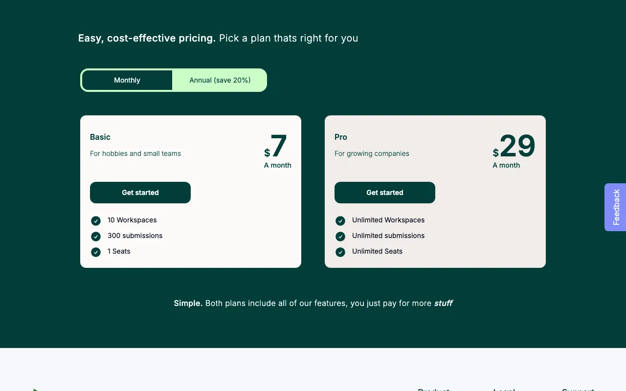 talksprout — pricing page