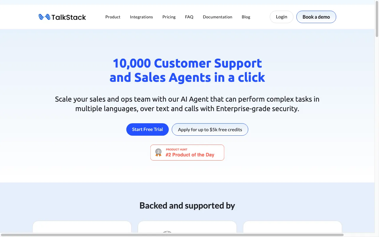 TalkStack AI — preview screenshot