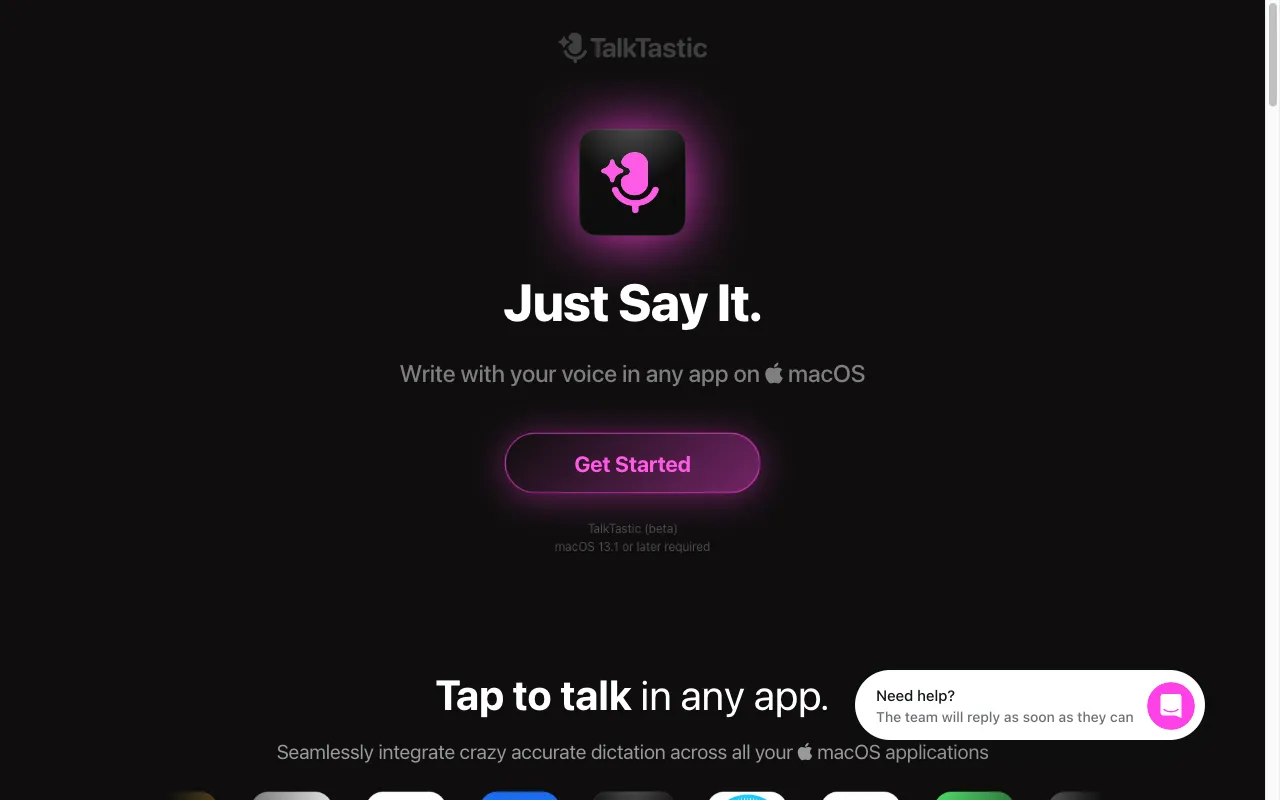TalkTastic — preview screenshot
