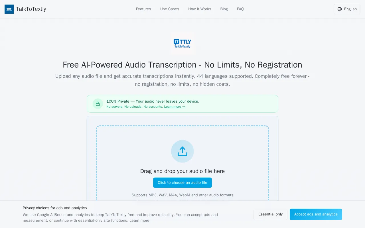 TalkToTextly — preview screenshot