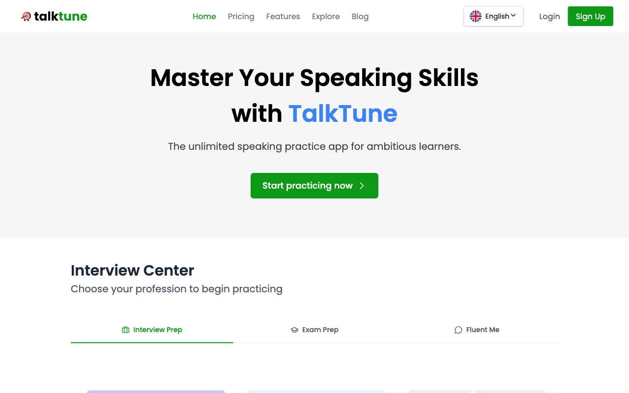 TalkTune — preview screenshot