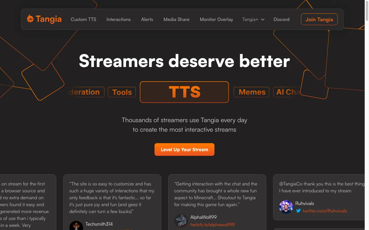 Tangia — preview screenshot