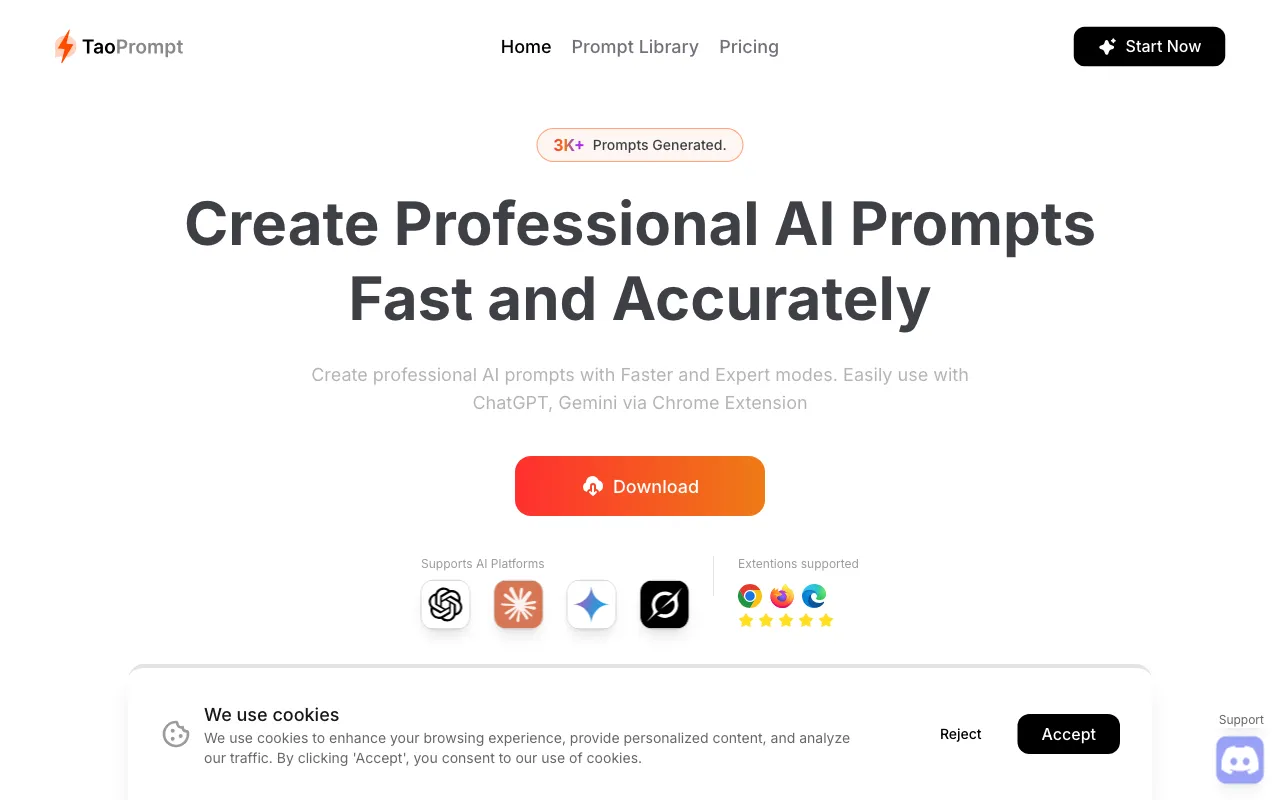TaoPrompt.com — preview screenshot