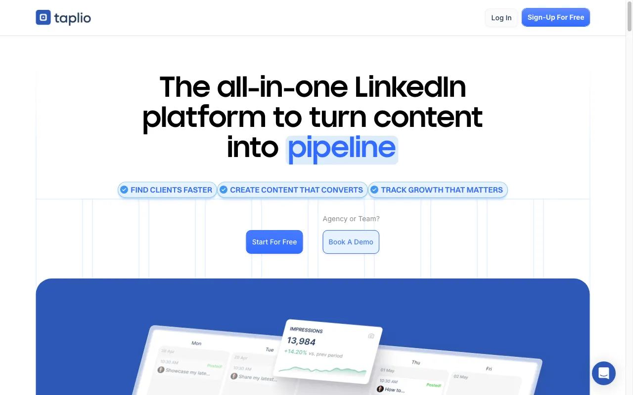 Taplio — preview screenshot
