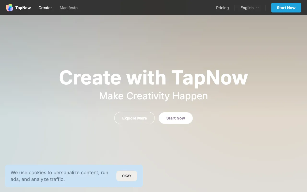 TapNow AI — preview screenshot