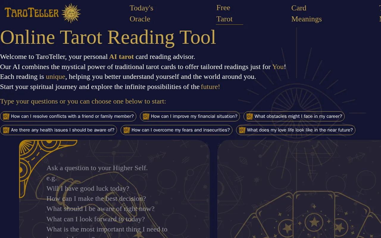 TaroTeller — preview screenshot