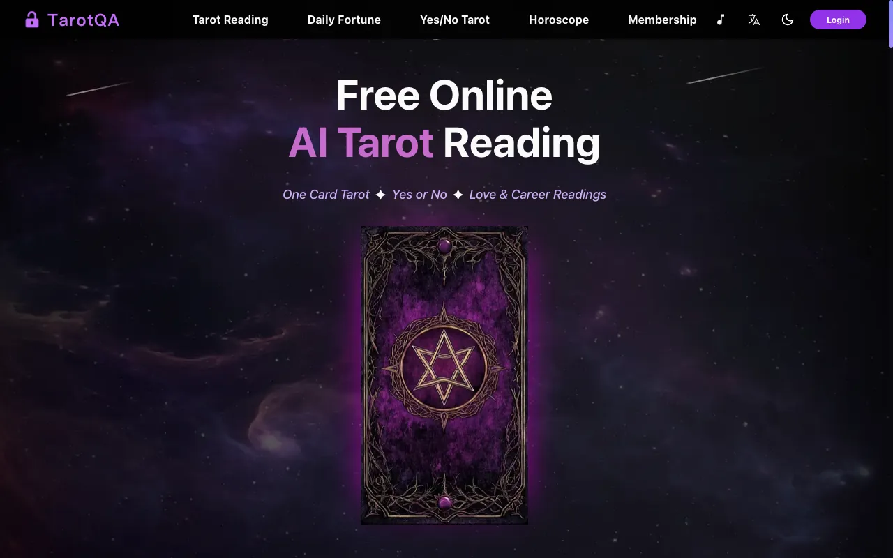 TarotQA — preview screenshot