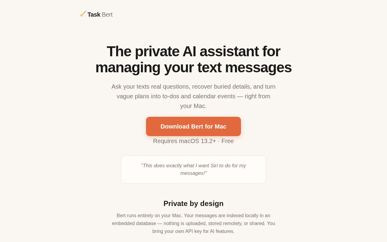 Task Bert — preview screenshot