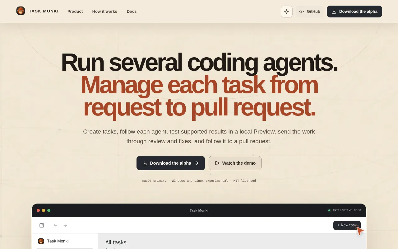 Task Monki — preview screenshot