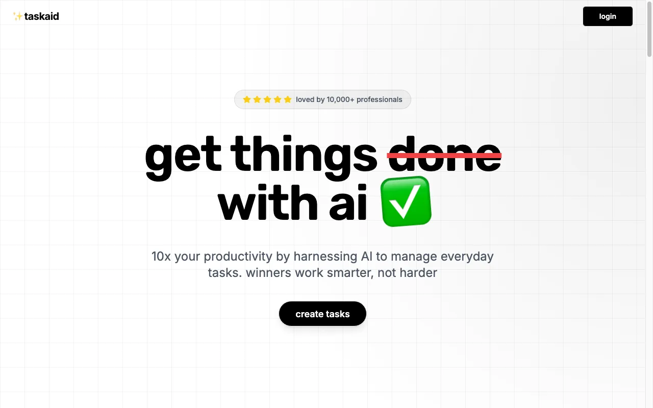 Taskaid AI — preview screenshot