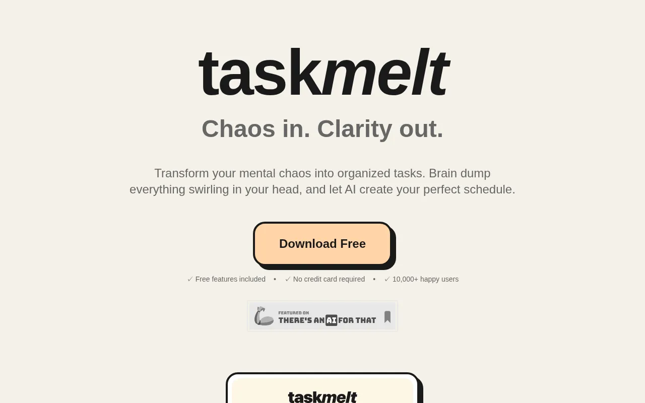 taskmelt — preview screenshot