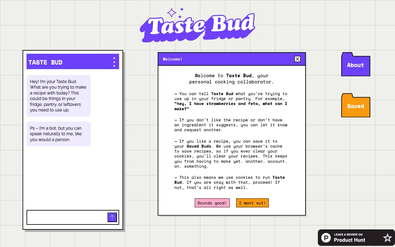 Taste Bud — preview screenshot