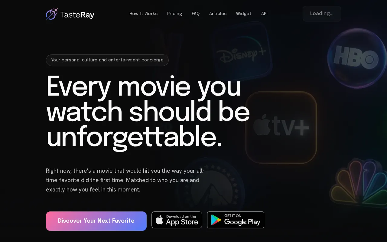 TasteRay — preview screenshot