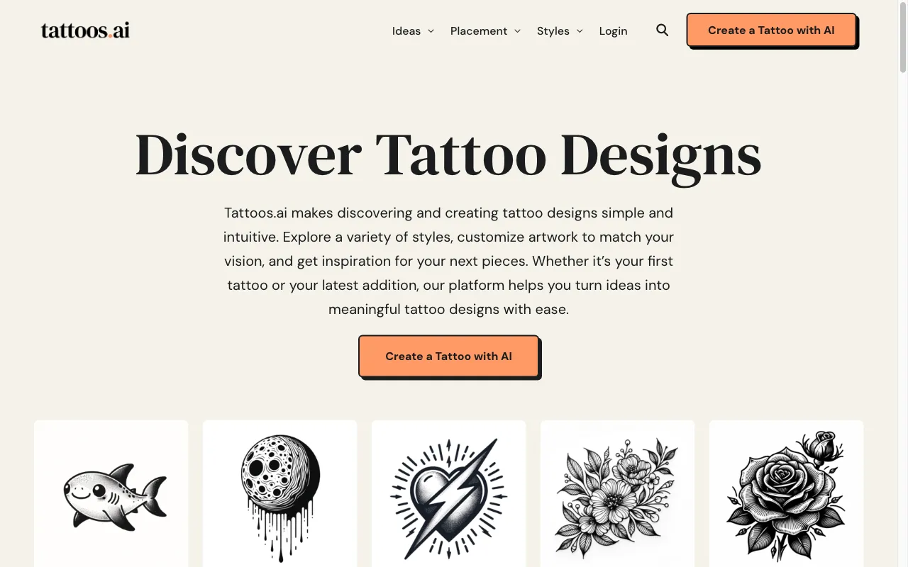 Tattoos.AI — preview screenshot