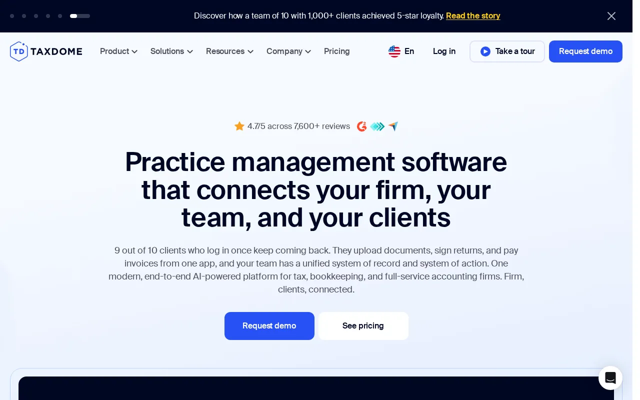 Taxdome — preview screenshot