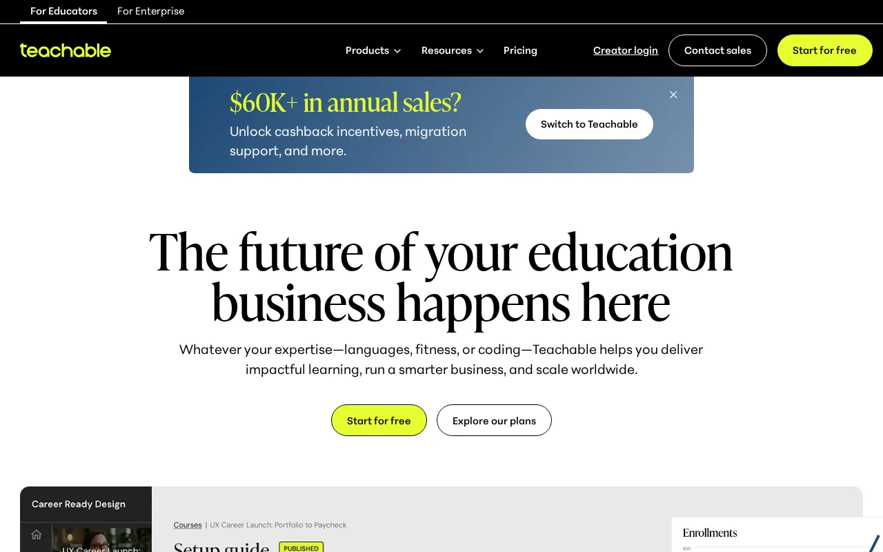 Teachable — preview screenshot