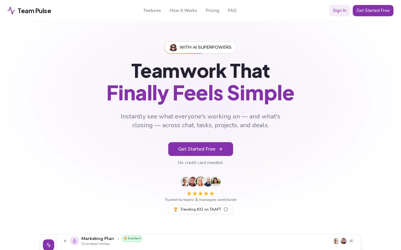 Team Pulse — preview screenshot