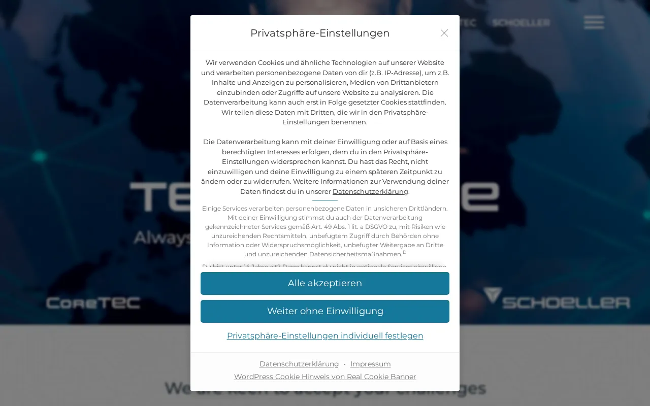 TEC Gruppe — preview screenshot