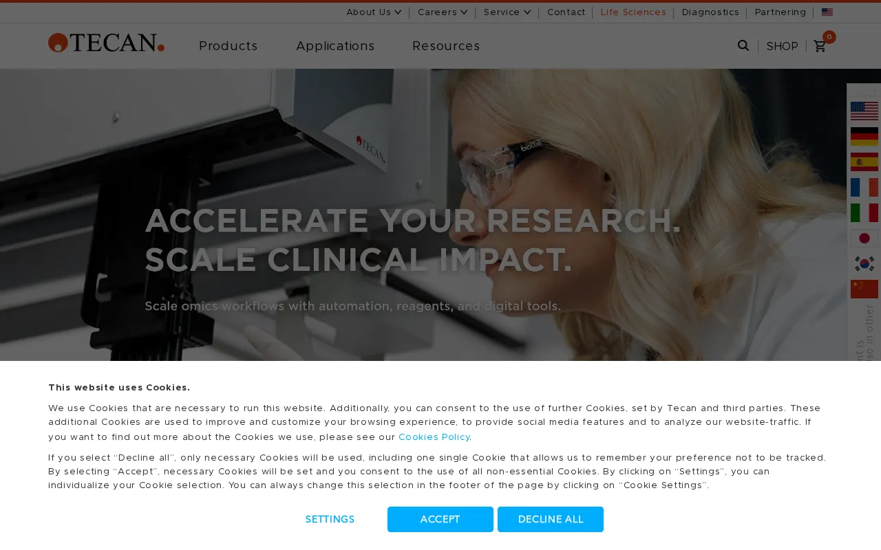 Tecan Life Sciences — preview screenshot