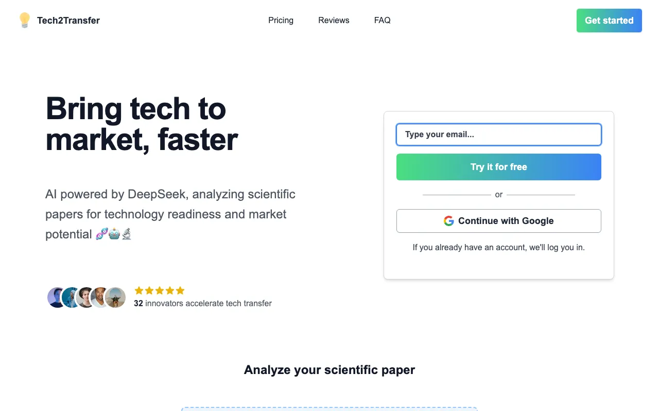 Tech2Transfer — preview screenshot