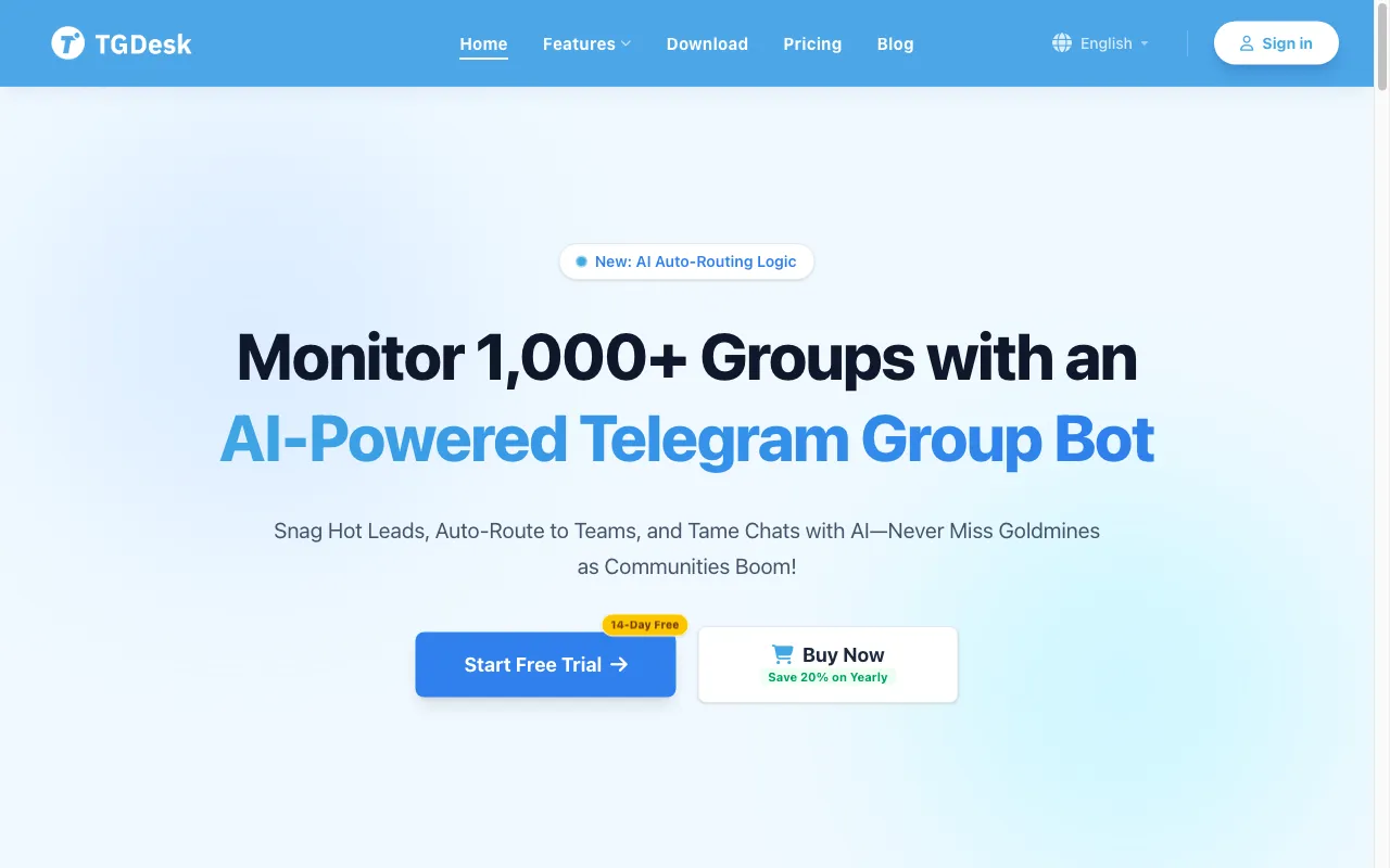 TGDesk — preview screenshot