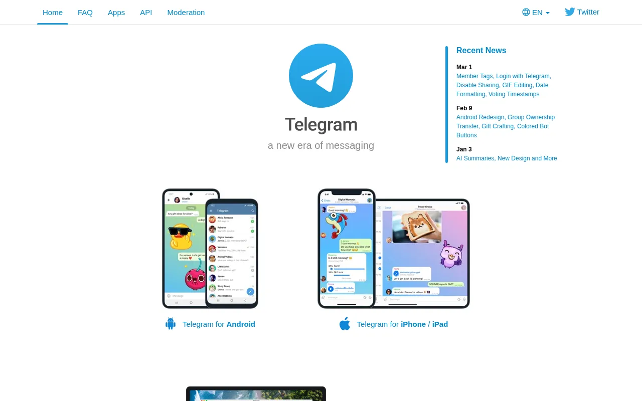 Telegram Messenger — preview screenshot