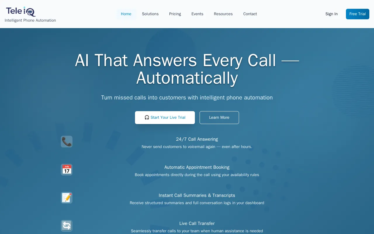 Teleiq — preview screenshot