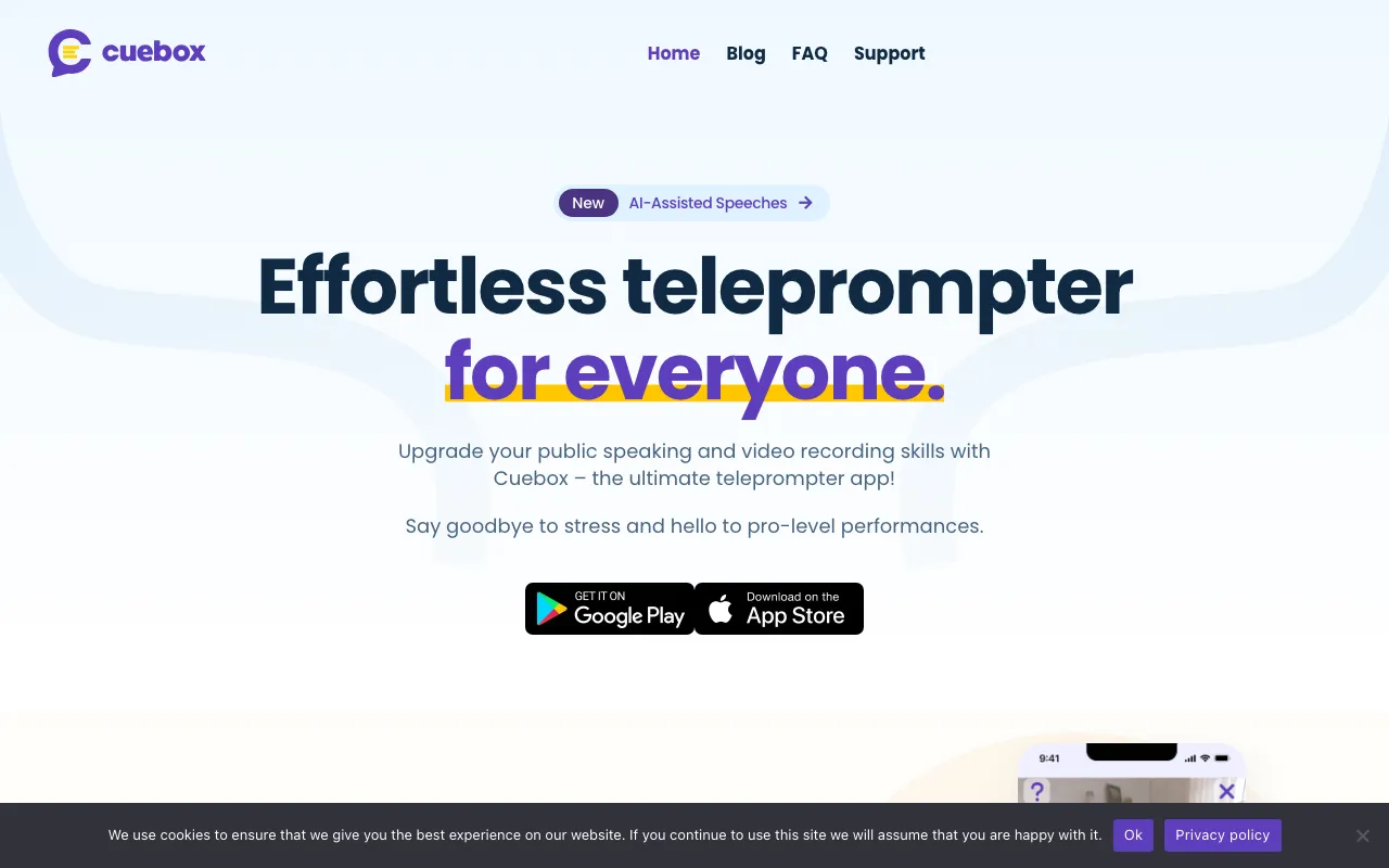 Cuebox — preview screenshot