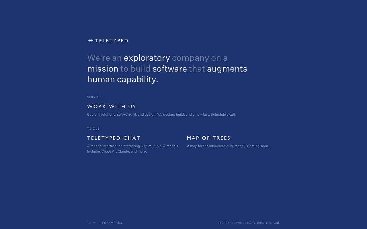 Teletyped — preview screenshot