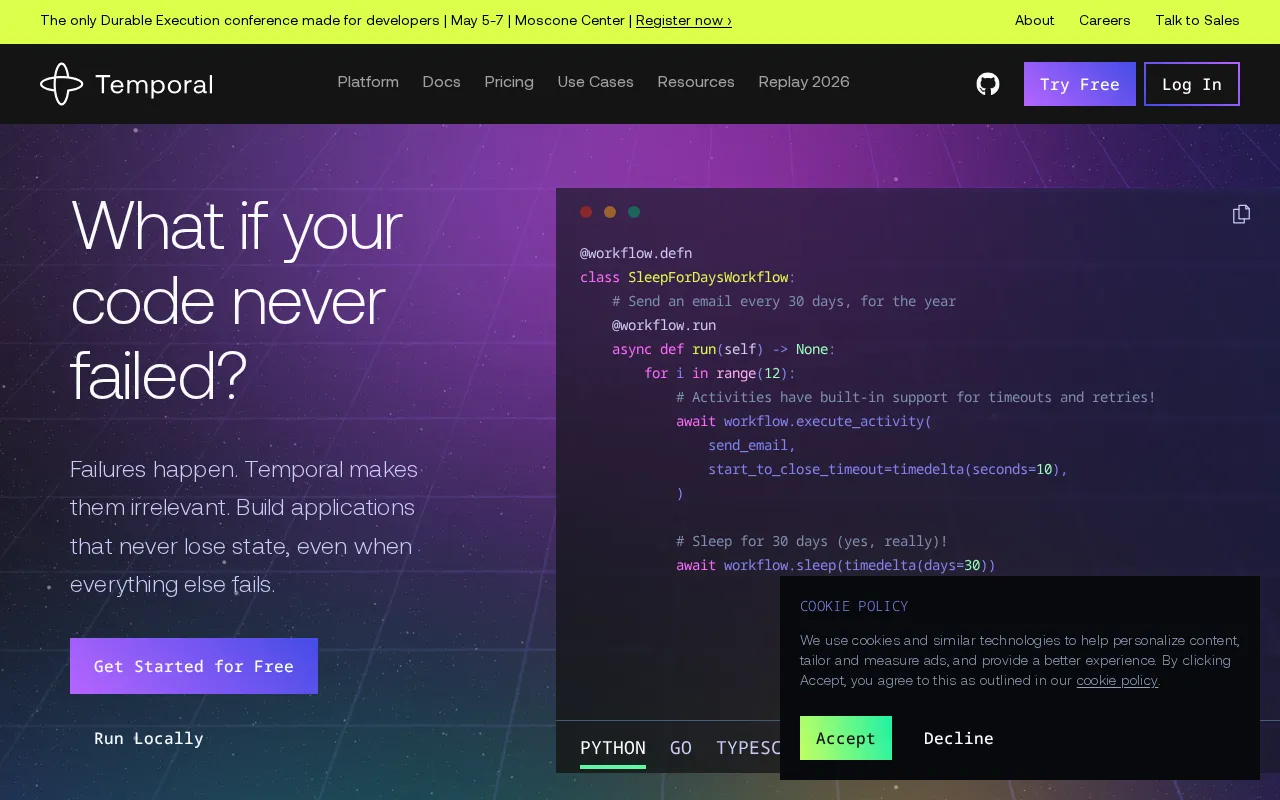 Temporal Technologies — preview screenshot