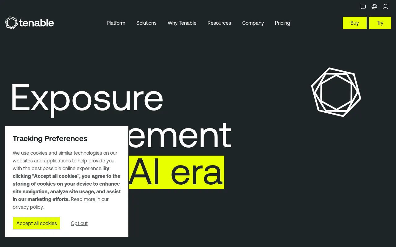 Tenable AI Exposure — preview screenshot